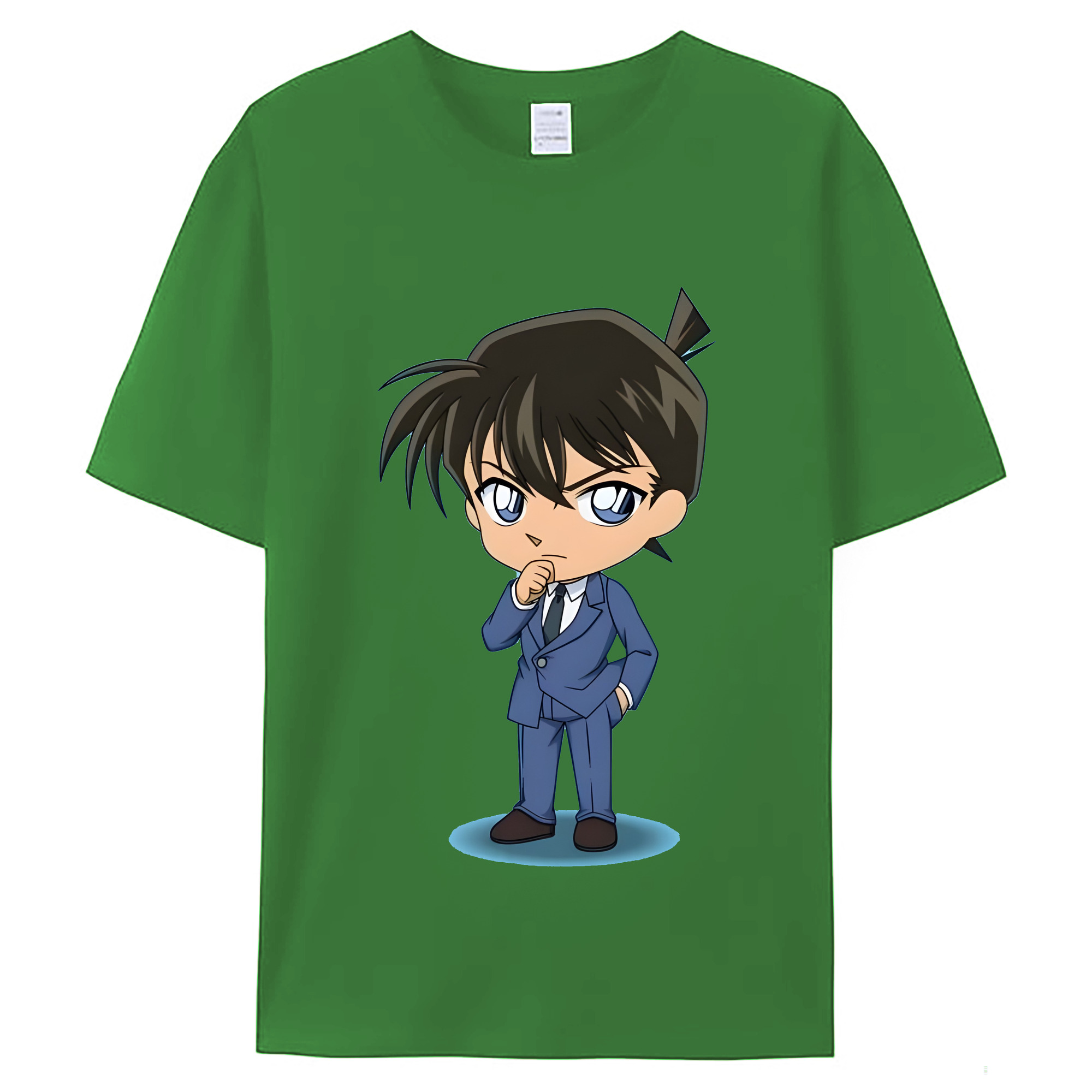 （画像用） 名探偵コナン 江戸川 コナン Detective Conan Conan Edogawa レディースカジュアルプリントTシャツ（綿100％）